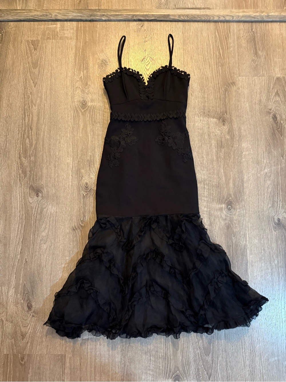 La Maison Talulah Black Mermaid Crepe Dress - Picture 2 of 10